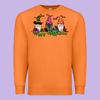 Happy Halloween Gnome Pumpkin Premium Sweatshirt Designed By Ranaportraitstore