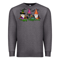 Charcoal Heather Happy Halloween Gnome Pumpkin Premium Sweatshirt - RanaPortraitStore