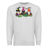Dove Grey Happy Halloween Gnome Pumpkin Premium Sweatshirt - RanaPortraitStore