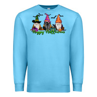 Ocean Blue Happy Halloween Gnome Pumpkin Premium Sweatshirt - RanaPortraitStore