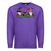 Purple Happy Halloween Gnome Pumpkin Premium Sweatshirt - RanaPortraitStore