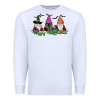 White Happy Halloween Gnome Pumpkin Premium Sweatshirt - RanaPortraitStore