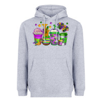 Heather Grey mardi gras coffee cups Heavyweight Hoodie - Jasminsmagicworld