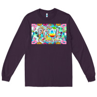 Plum The Pool Is My Happy Place Long Sleeve Tee - CowhideDigitalArt