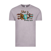 Vintage Zinc She Is Strong Proverbs 31 25 Vintage Tee - FaDigitalArtStudio