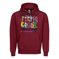 Burgundy I'm ready for fifth grade but is it ready for me Zipper Hoodie - RanaPortraitStore
