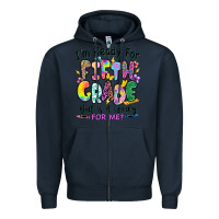 Navy I'm ready for fifth grade but is it ready for me Zipper Hoodie - RanaPortraitStore