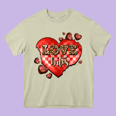 Love Bites Olivia Heavy Core Tee Designed By Oliviacreatesart