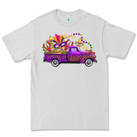 Dove Grey Mardi Gras Leopard Truck Premium Tee - FaDigitalArtStudio