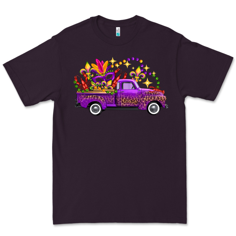 Mardi Gras Leopard Truck Premium Tee by FaDigitalArtStudio | Teevron