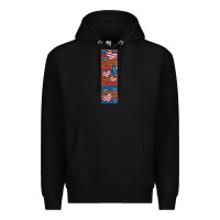Black usa flag and cross penwraps Premium Hoodie - Artiststas