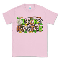 Bubblegum Pink Lucky hunter St. Patrick's Day Classic Tee - OliviaCreatesArt