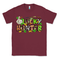 Burgundy Lucky hunter St. Patrick's Day Classic Tee - OliviaCreatesArt
