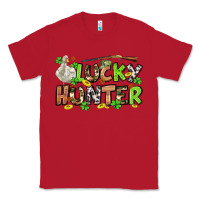 Red Lucky hunter St. Patrick's Day Classic Tee - OliviaCreatesArt