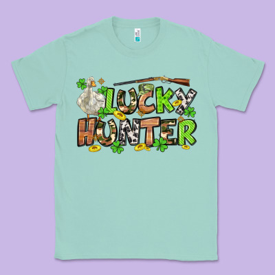 Lucky Hunter St. Patrick's Day Classic Tee Designed By Oliviacreatesart