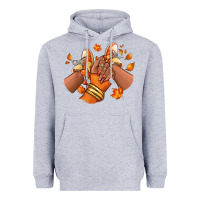 Heather Grey Black girl Fall sneakers Heavyweight Hoodie - RanaPortraitStore