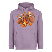 Lavender Black girl Fall sneakers Heavyweight Hoodie - RanaPortraitStore