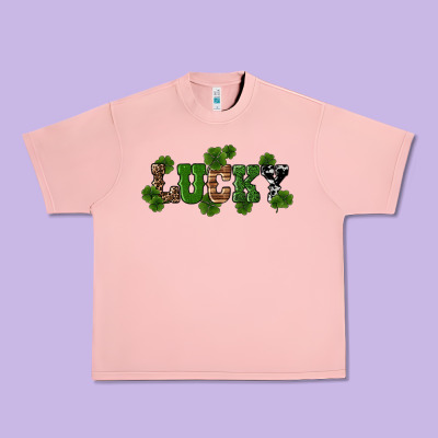 St Patricks Day Lucky Shamrock Urban Heavy Tee Designed By Ranaportraitstore
