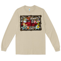 Mushroom Happy Easter Long Sleeve Tee - CowhideDigitalArt