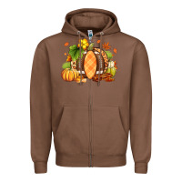 Chestnut Fall American Football Zipper Hoodie - RanaPortraitStore