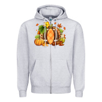 Heather Grey Fall American Football Zipper Hoodie - RanaPortraitStore
