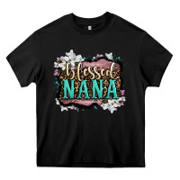 Black blessed nana Heavy Core Tee - OliviaCreatesArt
