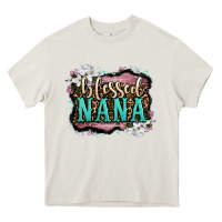 Cream blessed nana Heavy Core Tee - OliviaCreatesArt