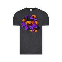 Vintage Black halloween pumpkin patch  1 Vintage Tee - BundleAndBundleShop