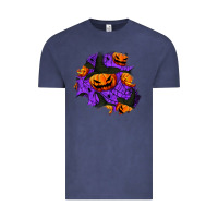Vintage Denim halloween pumpkin patch  1 Vintage Tee - BundleAndBundleShop