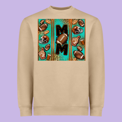 American Football Mom Heavyweight Sweatshirt Designed By Jasminsmagicworld