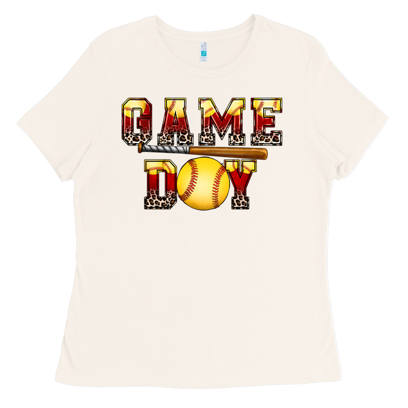 Game Day Softball Ladies Tee by FaDigitalArtStudio | Teevron