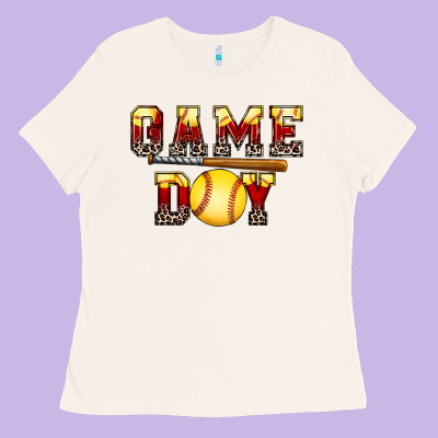 Game Day Softball Ladies Tee Designed By Fadigitalartstudio