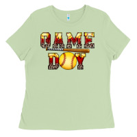 Matcha game day softball Ladies Tee - FaDigitalArtStudio
