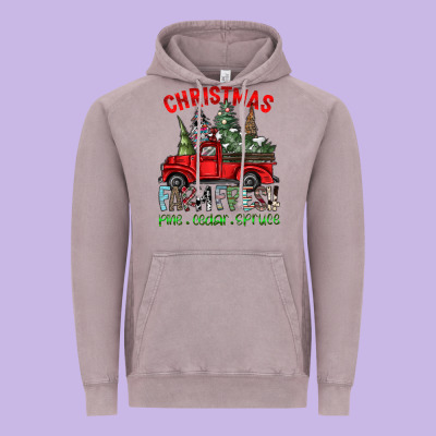 Christmas Farm Fresh Vintage Hoodie Designed By Cowhidedigitalart