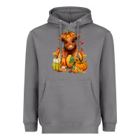 Storm Fall Autumn heifer pumpkin Heavyweight Hoodie - RanaPortraitStore