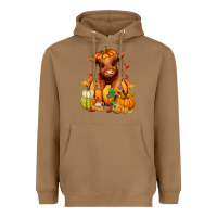 Toasted Coconut Fall Autumn heifer pumpkin Heavyweight Hoodie - RanaPortraitStore