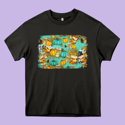 Western Fall Vibes Background Heavy Core Tee Designed By Jasminsmagicworld