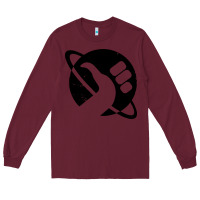 Burgundy hitchhike Long Sleeve Tee - baoMotion
