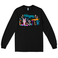 Black happy easter coffee Long Sleeve Tee - CowhideDigitalArt