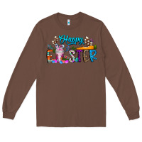 Chestnut happy easter coffee Long Sleeve Tee - CowhideDigitalArt