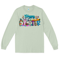 Matcha happy easter coffee Long Sleeve Tee - CowhideDigitalArt