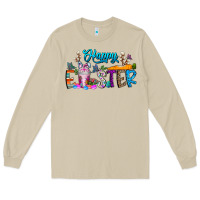 Mushroom happy easter coffee Long Sleeve Tee - CowhideDigitalArt