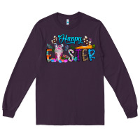 Plum happy easter coffee Long Sleeve Tee - CowhideDigitalArt