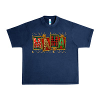 Navy mama christmas Urban Heavy Tee - FaDigitalArtStudio