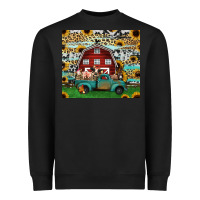 Black farm animals red barn tumbler 20oz Heavyweight Sweatshirt - Jasminsmagicworld