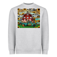 Heather Grey farm animals red barn tumbler 20oz Heavyweight Sweatshirt - Jasminsmagicworld