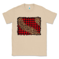 Mushroom leopard buffalo plaid background Classic Tee - CowCowDesign