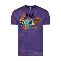 Cloud Purple Just Pray Vintage Tee - FaDigitalArtStudio