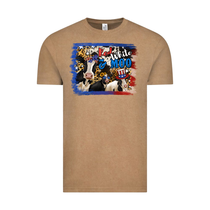 Red White Moo Heifers Vintage Tee by RanaPortraitStore | Teevron