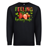 Black feeling berry cute strawberry Premium Sweatshirt - Jasminsmagicworld